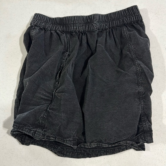 Free People Poplin Cotton Blend Shorts Black EUC XSmall Women’s - Picture 8 of 10